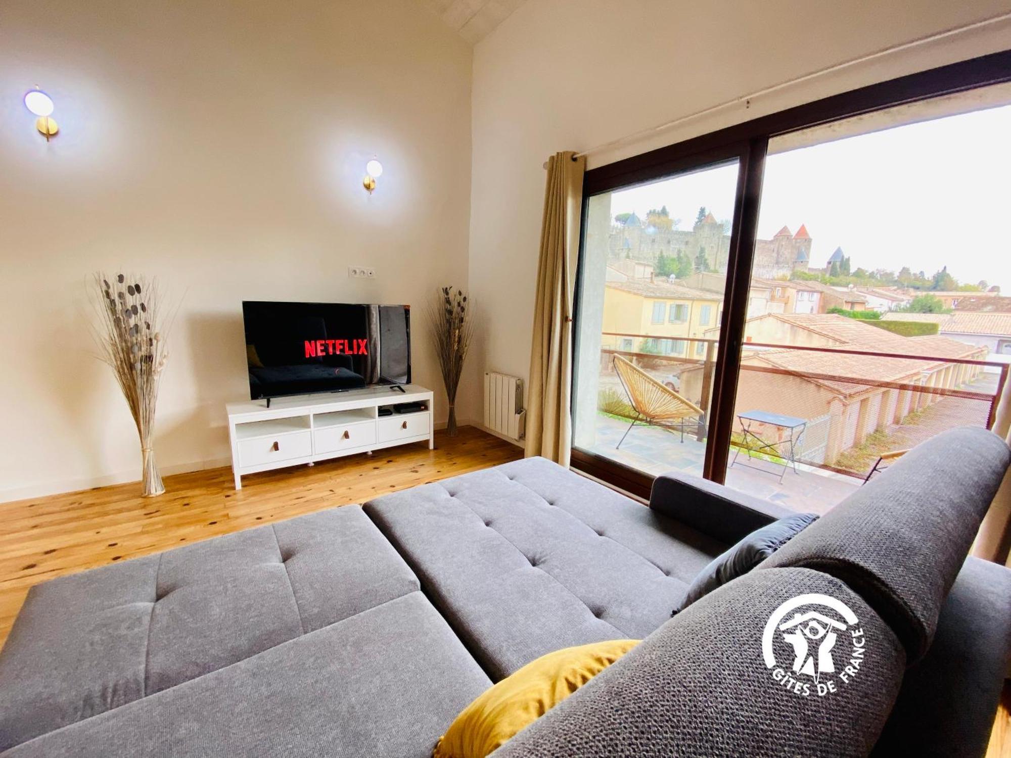 Loft Cocon Climatise - Imprenable Vue Sur Le Chateau Comtal Carcassonne Exteriér fotografie