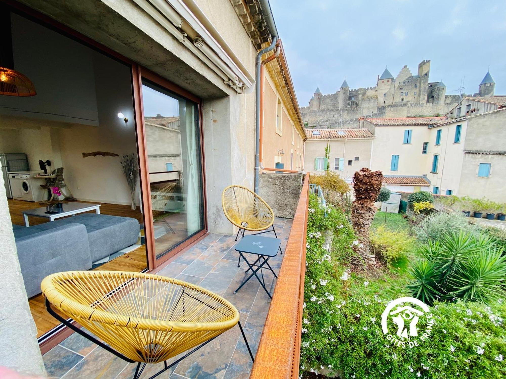 Loft Cocon Climatise - Imprenable Vue Sur Le Chateau Comtal Carcassonne Exteriér fotografie